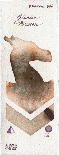 Glacier Brown by Shminke Horadam Aquarell watercolor swatch