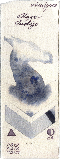Haze Indigo by Shminke Horadam Aquarell watercolor swatch