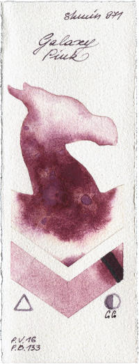 Galaxy Pink by Shminke Horadam Aquarell watercolor swatch