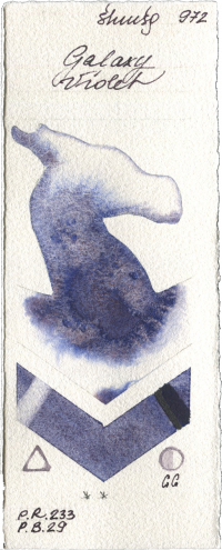 Galaxy Violet by Shminke Horadam Aquarell watercolor swatch