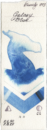 Galaxy Blue by Shminke Horadam Aquarell watercolor swatch