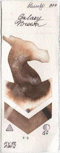 Galaxy Brown by Shminke Horadam Aquarell watercolor swatch