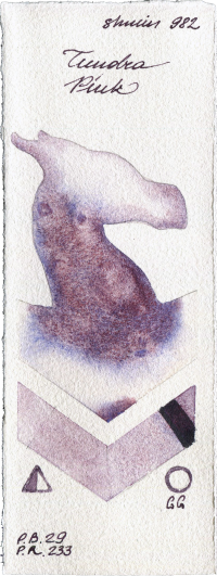 Tundra Pink by Shminke Horadam Aquarell watercolor swatch