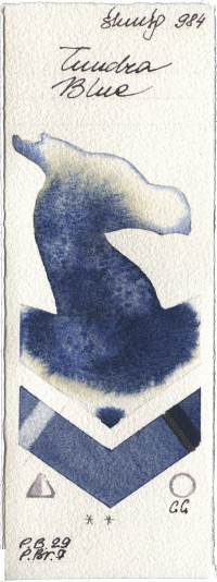 Tundra Blue by Shminke Horadam Aquarell watercolor swatch