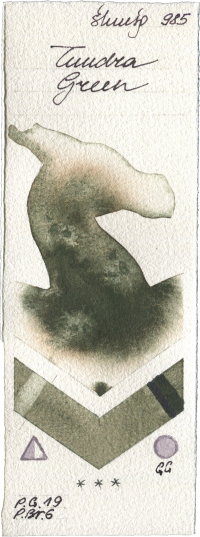 Tundra Green by Shminke Horadam Aquarell watercolor swatch
