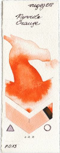 Pyrrole Orange by Royal Talens Van Gogh Watercolour watercolor swatch