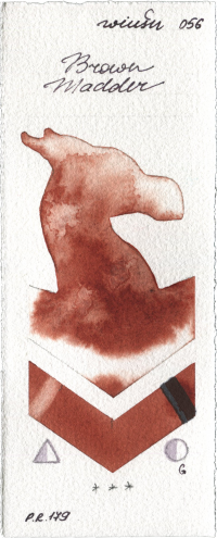 Brown Madder by Winsor & Newton Professional watercolor swatch