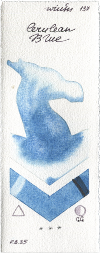 Cerulean Blue by Winsor & Newton Professional watercolor swatch