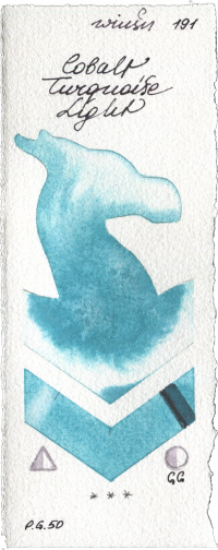 Cobalt Turquoise Light by Winsor & Newton Professional watercolor swatch