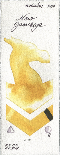 New Gamboge by Winsor & Newton Professional watercolor swatch