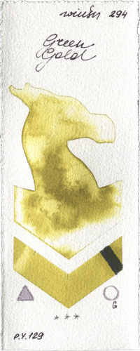 Green Gold by Winsor & Newton Professional watercolor swatch