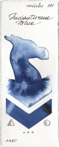 Indanthrene Blue by Winsor & Newton Professional watercolor swatch