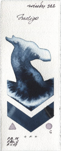 Indigo by Winsor & Newton Professional watercolor swatch