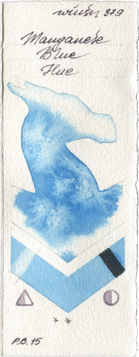 Manganese Blue Hue by Winsor & Newton Professional watercolor swatch