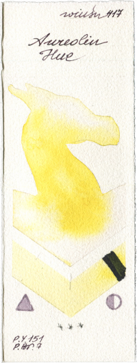 Aureolin Hue by Winsor & Newton Professional watercolor swatch
