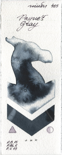 Paynes Gray by Winsor & Newton Professional watercolor swatch