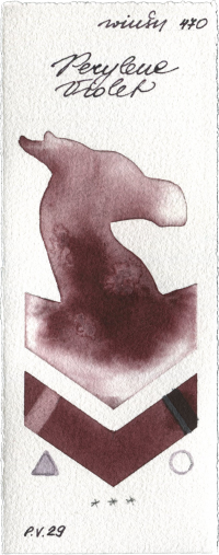 Perylene Violet by Winsor & Newton Professional watercolor swatch