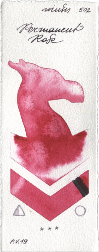 Permanent Rose by Winsor & Newton Professional watercolor swatch