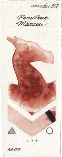 Perylene Maroon by Winsor & Newton Professional watercolor swatch