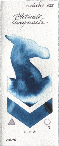 Phthalo Turquoise by Winsor & Newton Professional watercolor swatch