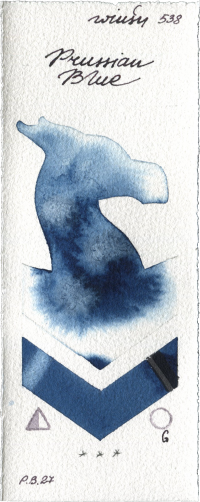 Prussian Blue by Winsor & Newton Professional watercolor swatch