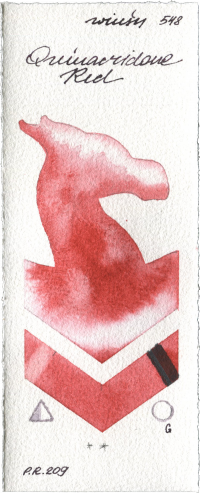 Quinacridone Red by Winsor & Newton Professional watercolor swatch