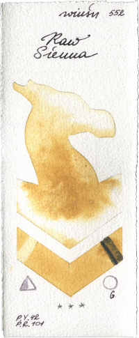 Raw Sienna by Winsor & Newton Professional watercolor swatch