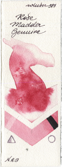 Rose Madder Genuine by Winsor & Newton Professional watercolor swatch