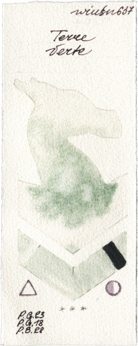 Terre Verte by Winsor & Newton Professional watercolor swatch
