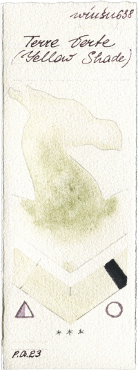 Terre Verte (Yellow Shade) by Winsor & Newton Professional watercolor swatch