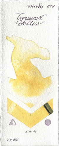 Turners Yellow by Winsor & Newton Professional watercolor swatch