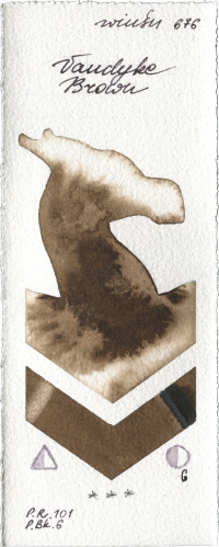 Vandyke Brown by Winsor & Newton Professional watercolor swatch