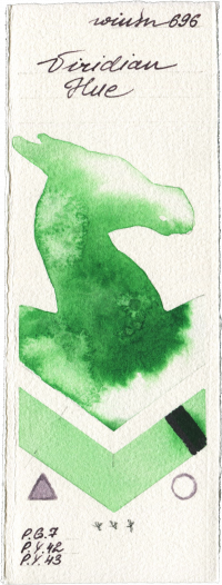 Viridian Hue by Winsor & Newton Professional watercolor swatch