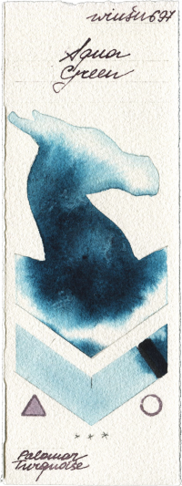 Aqua Green by Winsor & Newton Professional watercolor swatch
