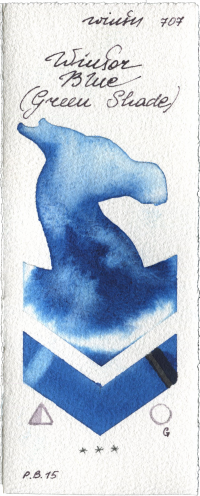 Winsor Blue (Green Shade) by Winsor & Newton Professional watercolor swatch