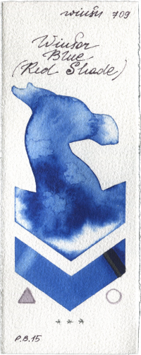 Winsor Blue (Red Shade) by Winsor & Newton Professional watercolor swatch