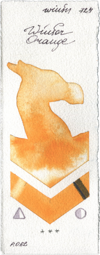 Winsor Orange by Winsor & Newton Professional watercolor swatch