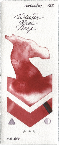 Winsor Red Deep by Winsor & Newton Professional watercolor swatch