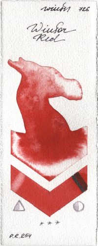 Winsor Red by Winsor & Newton Professional watercolor swatch