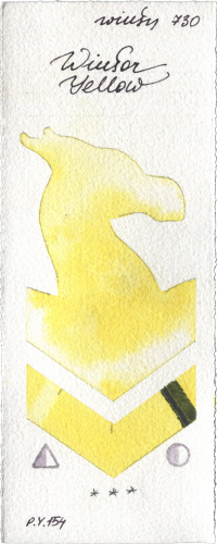 Winsor Yellow by Winsor & Newton Professional watercolor swatch