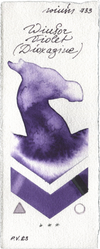Winsor Violet (Dioxazine) by Winsor & Newton Professional watercolor swatch