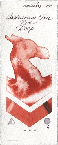 Cadmium-Free Red Deep by Winsor & Newton Professional watercolor swatch