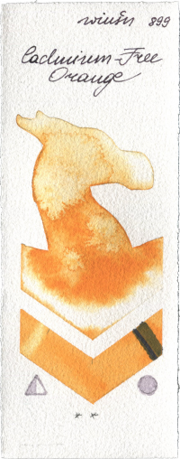 Cadmium-Free Orange by Winsor & Newton Professional watercolor swatch